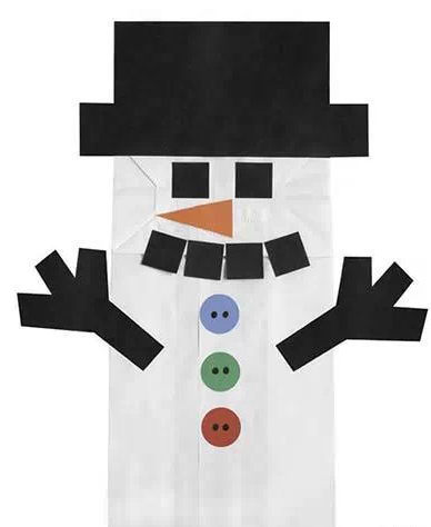 創意紙袋制作之雪人 創意紙袋制作之雪人